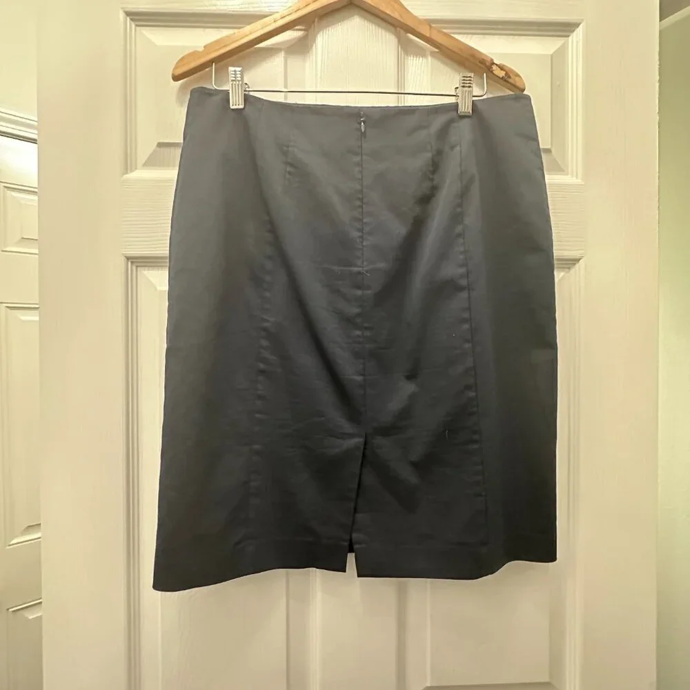 Ann Taylor Navy Blue Suit Pencil Skirt Size 12